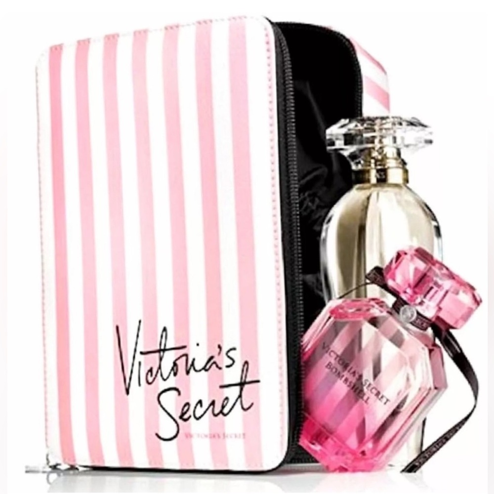 Victoria's Secret Stripe Cosmetic Bag